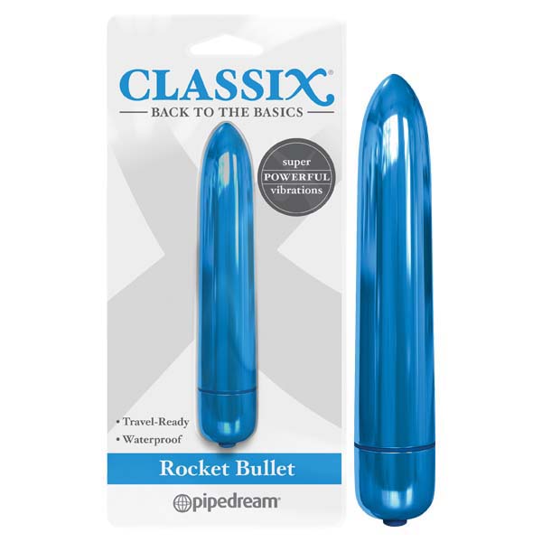 Classix Rocket Bullet - Metallic Blue 8.9 cm Bullet Pipedreams
